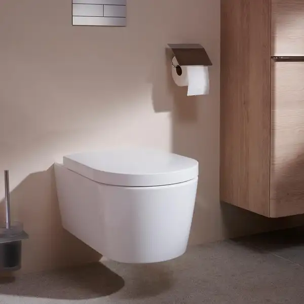 Унітаз підвісний AquaFall Flush (безободковий) Hansgrohe EluPura S (БЕЗ СИДІННЯ)  60193450