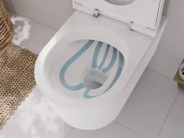 Унітаз підвісний AquaFall Flush (безободковий) Hansgrohe EluPura S (БЕЗ СИДІННЯ)  60193450