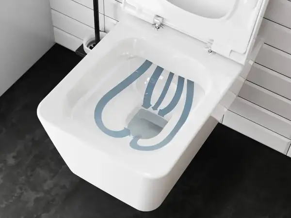 Унітаз підвісний AquaFall Flush (безободковий) Hansgrohe EluPura Q у комплекті з сидінням SoftClose  60194450 + 60150450