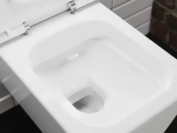 Унітаз підвісний AquaFall Flush (безободковий) Hansgrohe EluPura Q у комплекті з сидінням SoftClose  60194450 + 60150450
