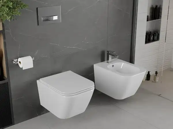 Подвесной унитаз MEXEN MADOX WHITE SLIM белый (MEX-30154000)