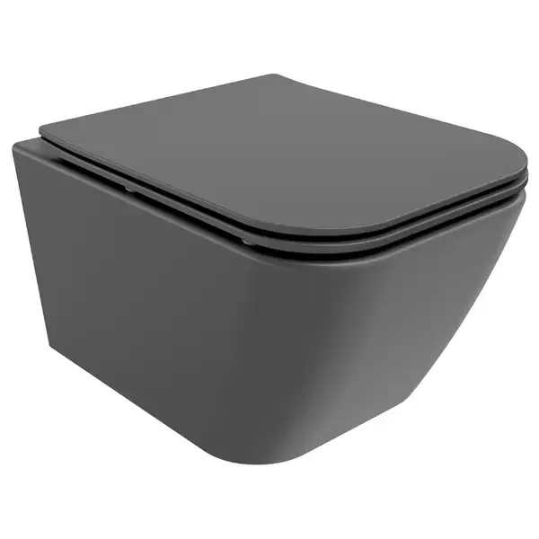 Подвесной унитаз MEXEN MADOX DARK GREY MATT тёмно-серый (MEX-30154061)