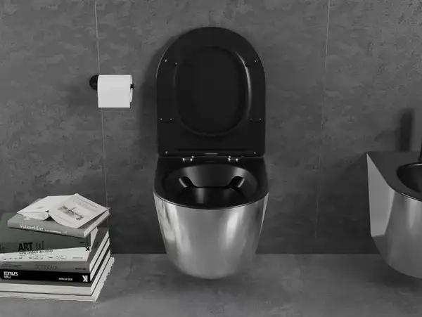 Подвесной унитаз MEXEN LENA SILVER BLACK MATT (MEX-30224074)