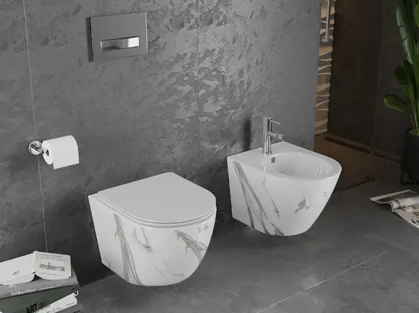 Подвесной унитаз MEXEN LENA SHINY MARBLE (MEX-30224094)