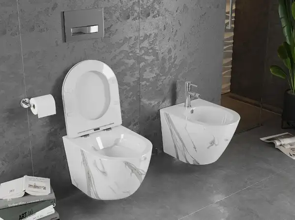 Подвесной унитаз MEXEN LENA SHINY MARBLE (MEX-30224094)