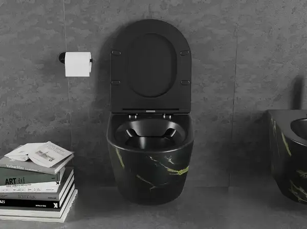 Подвесной унитаз MEXEN LENA BLACK MARBLE MATТ (MEX-30224098)