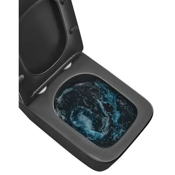 MIXXUS PREMIUM QUADRO-0301-T3 Унитаз подвесной, черный (MP6587)