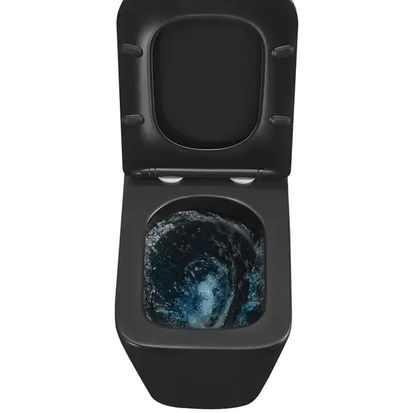 MIXXUS PREMIUM QUADRO-0301-T3 Унитаз подвесной, черный (MP6587)