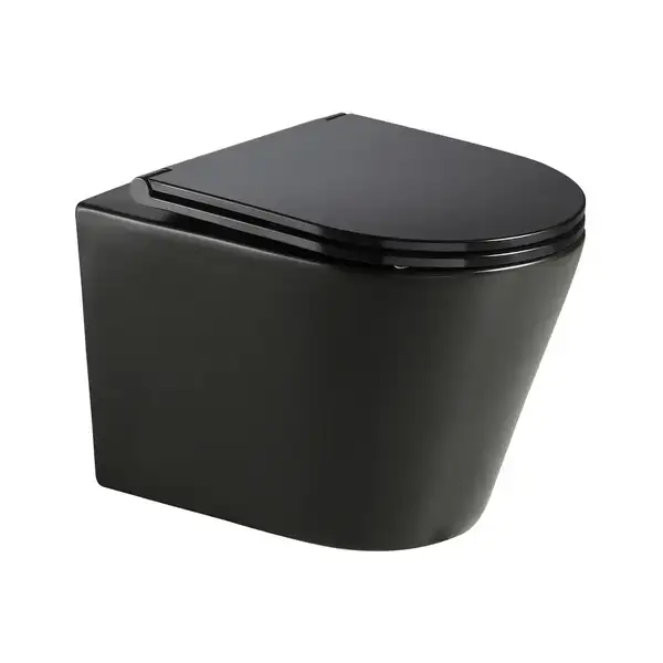 MIXXUS PREMIUM BEVEL-0301-T3 Унитаз подвесной, черный (MP6595)