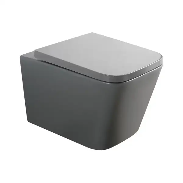 MIXXUS PREMIUM QUADRO-0305-R Унитаз подвесной, серый (MP6656)
