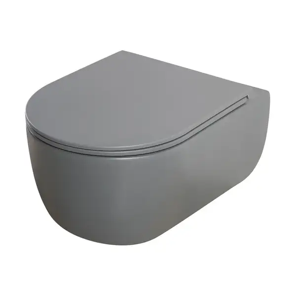 Mixxus Premium TOPPER-0303-R Унитаз подвесной, серый (MP6657)