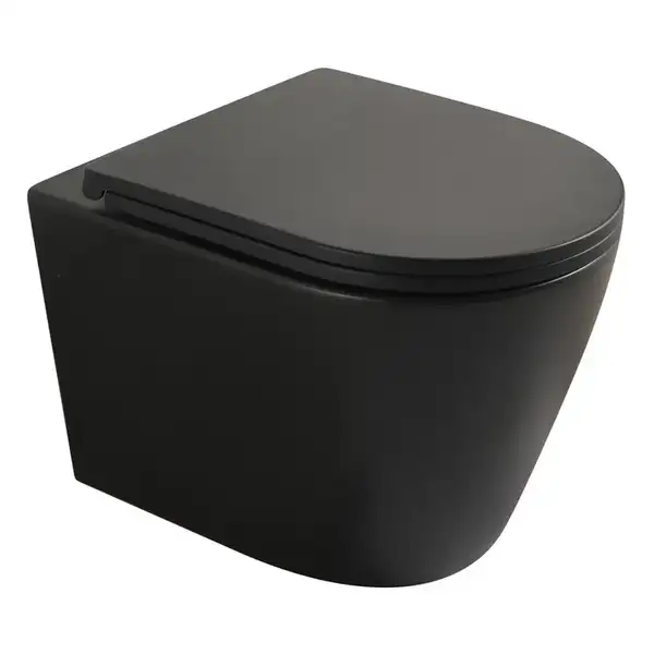 Унітаз підвісний Mixxus Premium BEVEL-0304-T1 BLACK 480x360x360mm сист. змиву TORNADO 1.0 (MP6677)