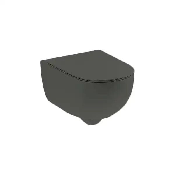 Унітаз підвісний Nic Design Pin 55х37, Argilla матовий (003709052)