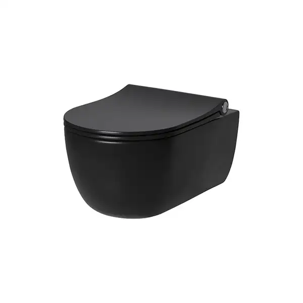 Підвісний унітаз Noken SET ACRO COMPACT з кришкою Soft-Close, чорний (100282269)