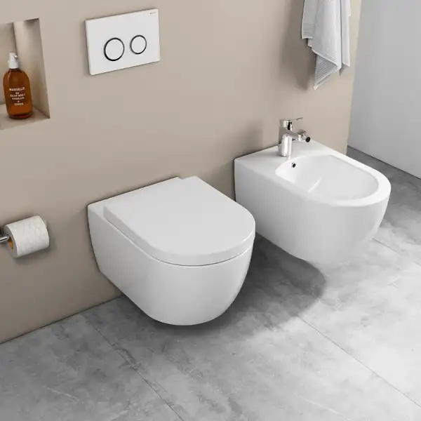 Унітаз підвісний безободковий Quarter Bath Deep, білий (70DE03054.00.1.3.01)