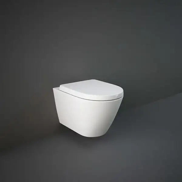 Унитаз подвесной Rimless (безободковый) Rak Ceramics Resort, белый глянец (RST23AWHA)