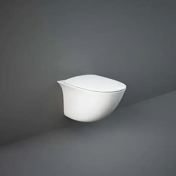 Унитаз подвесной Rimless (безободковый) Rak Ceramics Sensation, белый глянец (SENWC1446AWHA)