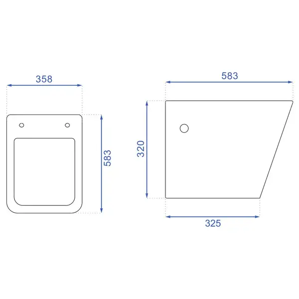 Унітаз REA Ryan Rimless Duroplast Slim REA-C7400