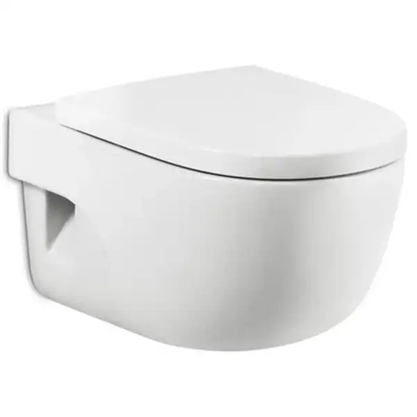Унітаз підвісний Roca Meridian-N Compacto з кришкою soft close 48х36 (A34H248000)