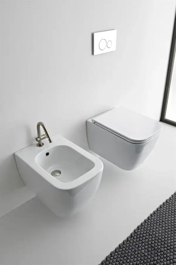 Унітаз Teorema 2.0  5126CL підвісний с-ма rimless білий  Scarabeo ІТАЛІЯ