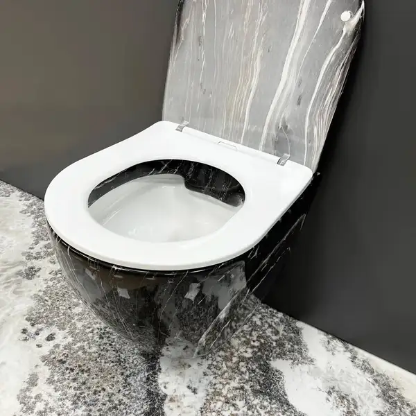 VBI VULCANO BLACK ONYX Подвесной унитаз, черный (VBI-020403)