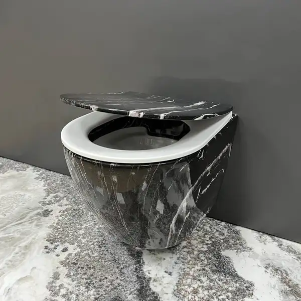 VBI VULCANO BLACK ONYX Подвесной унитаз, черный (VBI-020403)