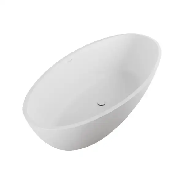 Ванна зі штучного каменю Flaminia APP 165x80 h52, 5cm, Latte Milky white matt (AP165V) (AP165VLAT)