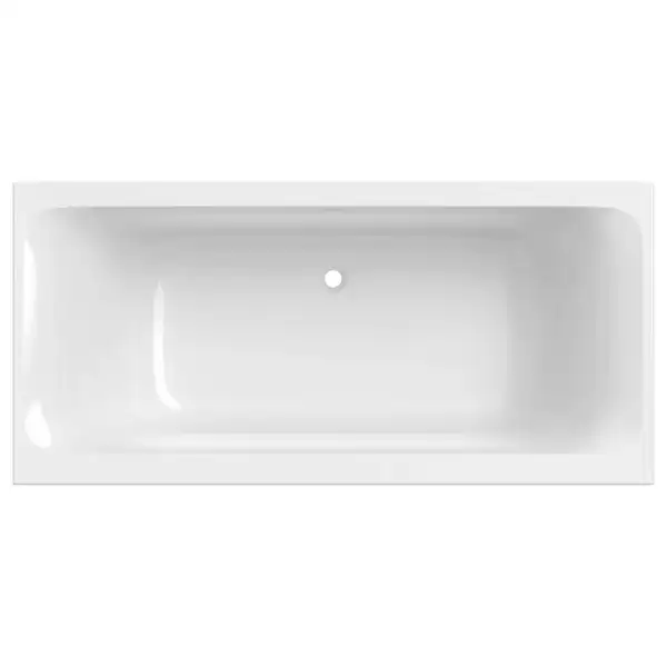 Ванна акриловая 190 х 90 х h46,6 см Geberit Tawa, slim rim, Duo в комплекте с ножками (554.125.01.1)