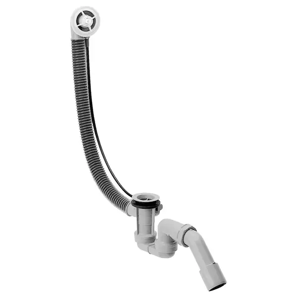 Злив-перелив Hansgrohe Flexaplus для ванни в комплекті із зовнішньою частиною (колір - білий матовий) 58185700+58140180