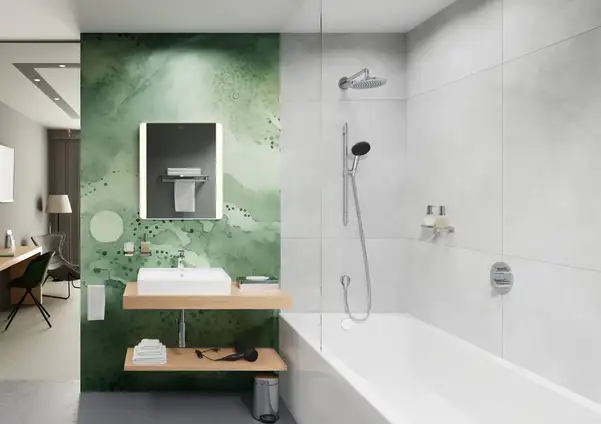 Зовнішня частина набору для зливу та переливу Hansgrohe Flexaplus II (колір - хром)  58187000