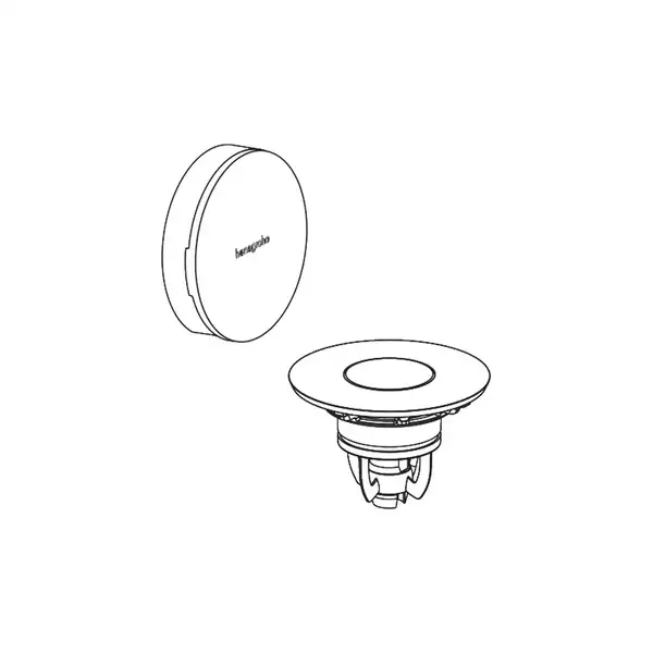 Зовнішня частина набору для зливу та переливу Hansgrohe Flexaplus II (колір - шліфована бронза)  58187140