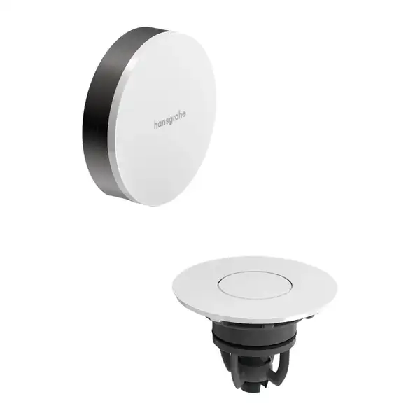 Зовнішня частина набору для зливу та переливу Hansgrohe Flexaplus II (колір – шліфований чорний хром)  58187340