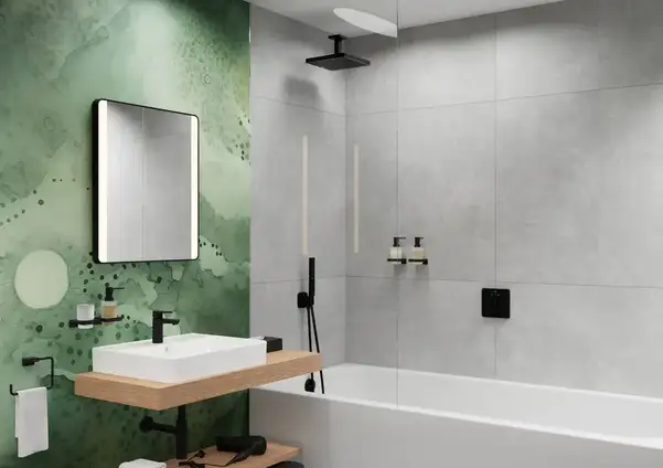 Зовнішня частина набору для зливу та переливу Hansgrohe Flexaplus II (колір – чорний матовий)  58187670