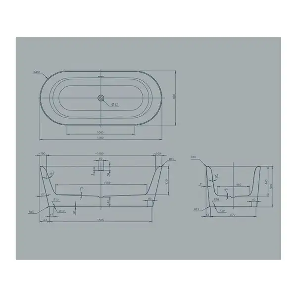 Knief Fresh Ванна акриловая, 180x80, белая (0100230) (0100230_010009106S)