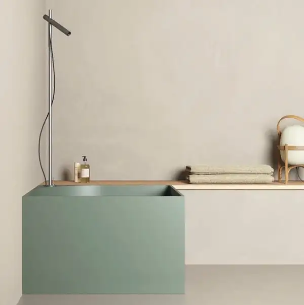 Nic-Design Ванна зі штучного каменю Nic Design Tub 100х100х60h см, Salvia матовий (014234067)