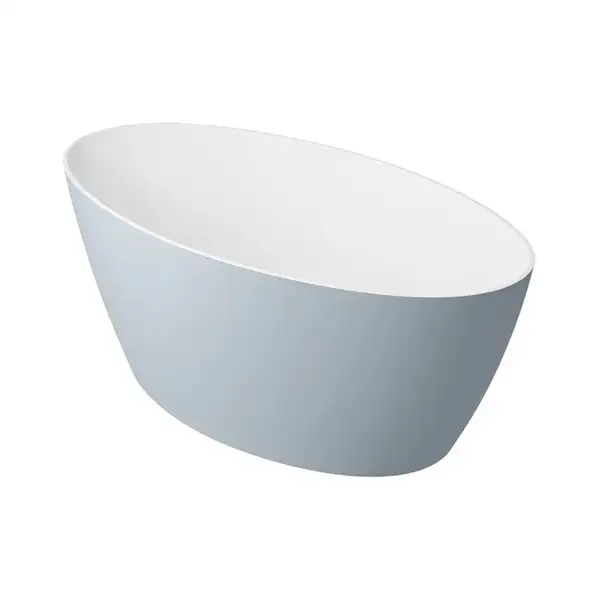 ванна зі штучного каменю Omnires Siena 160x80 прямокутна grey (SIENAWWBSP)
