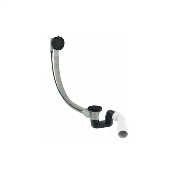 сифон для ванни з переливом Omnires CGS black mat (TK104-PLUS-3.43+64-SBL)