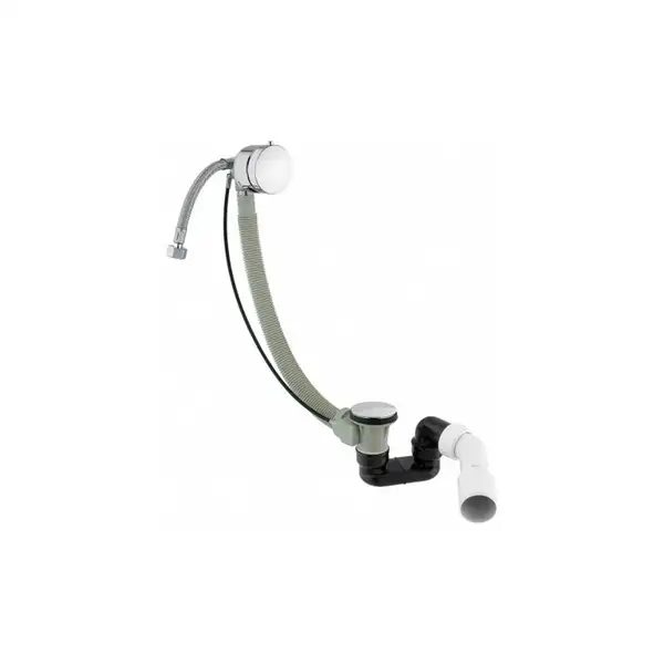сифон для ванни з переливом Omnires CGS chrome (TK122-PLUS-3.01+64-SCR)