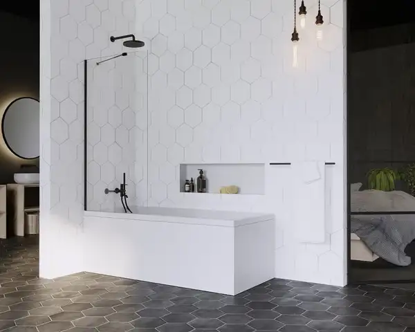 Шторка для ванни Idea Black PNJ II 60, RADAWAY (10001060-54-01)