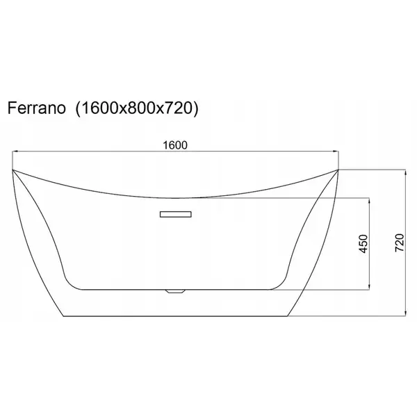 Ванна REA Ferrano 160 REA-W0150