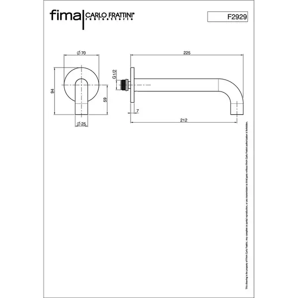 Fima Carlo Вилив Wellness Black matt (F2929NS), Fima