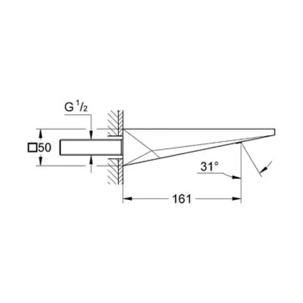 Вилив для ванни Grohe Allure Brilliant (13299000)