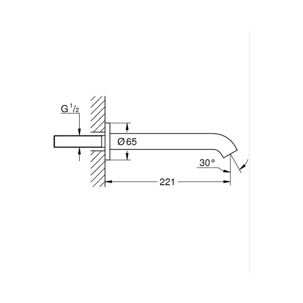 Вилив для ванни Grohe Essence (13449001)