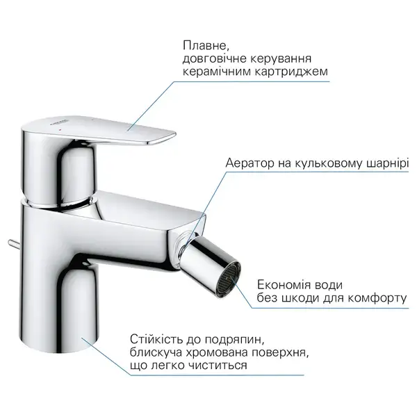 Grohe StartEdge Смеситель для биде, хром (23345001)