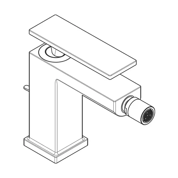 Hansgrohe Tecturis E Смеситель для биде, белый матовый (73200700)