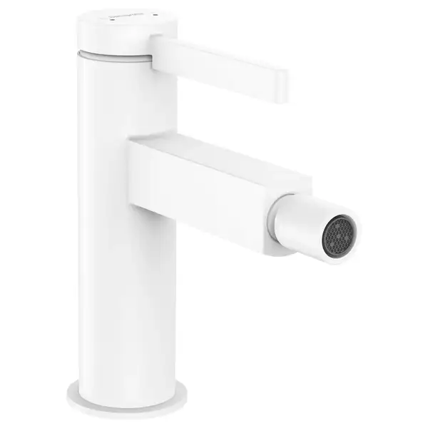 Смеситель для биде Hansgrohe Finoris (цвет - белый матовый), с донным клапаном Push Open (76200700) фото 1 Aquada.com.ua