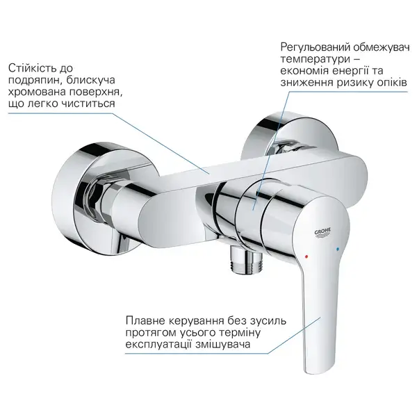 Grohe Start Смеситель для душа, хром (24208002)