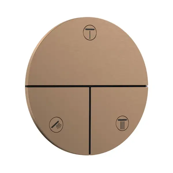 HANSGROHE ShowerSelect Comfort S Вентиль на 3 потребителя, бронза (15558140)