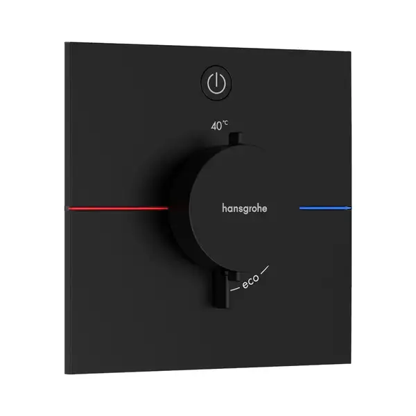 Термостат на 1 потребитель Hansgrohe ShowerSelect Comfort E (цвет - чёрный матовый) 15571670