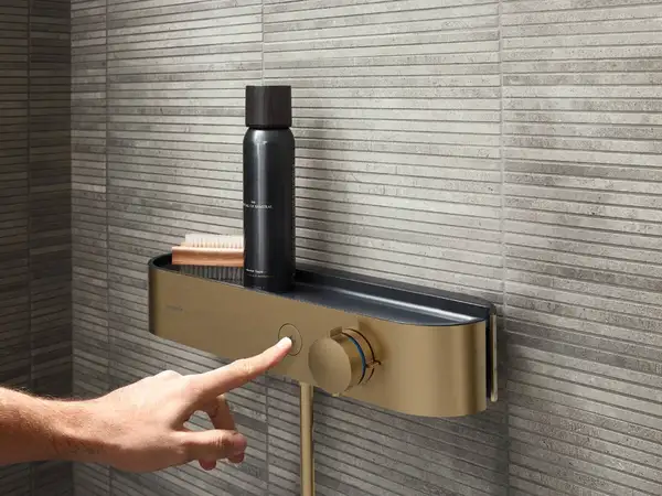 Термостат для душа Hansgrohe Pulsify ShowerTablet Select (цвет - шлифованная бронза) 24360140